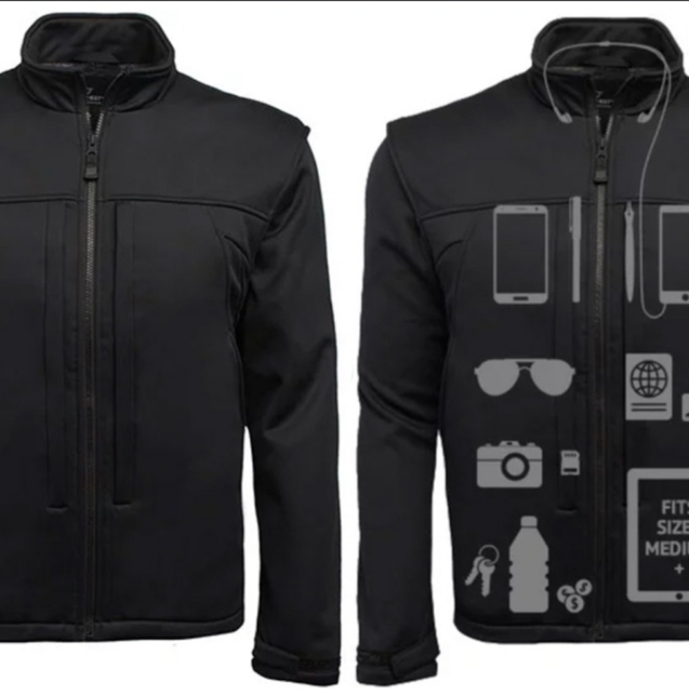 Scottevest Black Jacket - So Many Pockets!